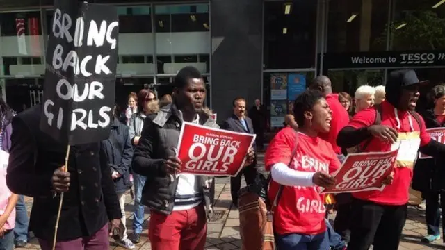 Some Bring Back our Girls protesters