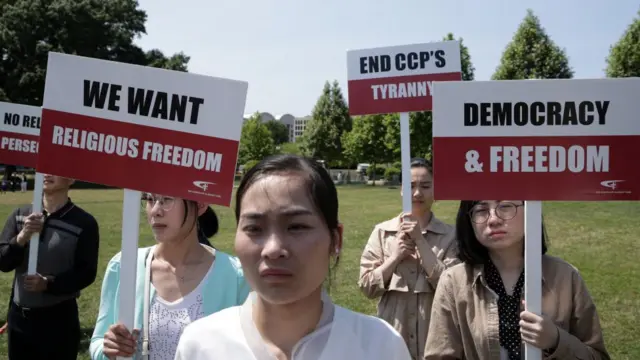宗教团体出现在华盛顿六四纪念活动上