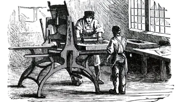 এরকমই একটি লিথোগ্রাফিক ছাপার যন্ত্র ছিল মৌলভী বাকারের