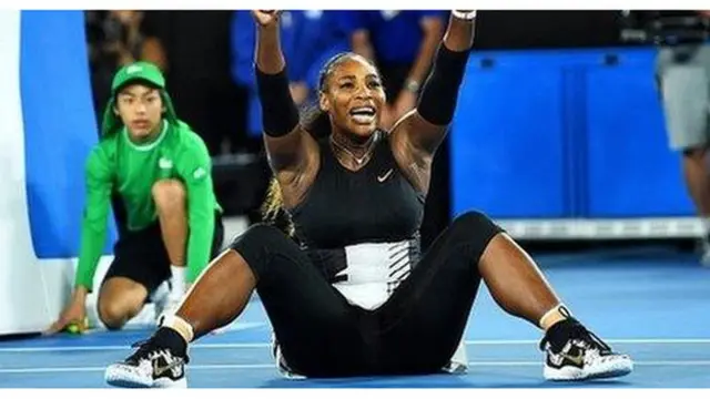 Serena Williams baada ya kumshinda dadake mkubwa Venus Williams