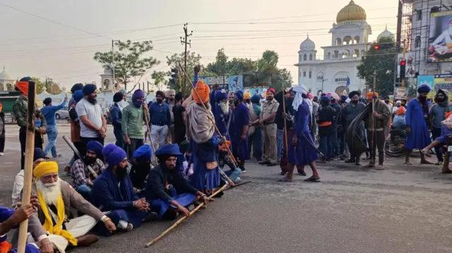 ਮੁਹਾਲੀ ਵਿੱਚ ਧਰਨਾ