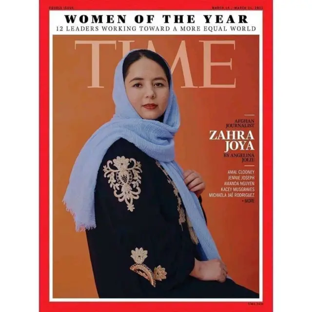 زهرا جویا روی مجله تایم