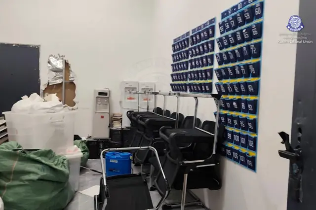 ภาพภายในศูนย์สแกมเมอร์บ้านมินเลป่าน