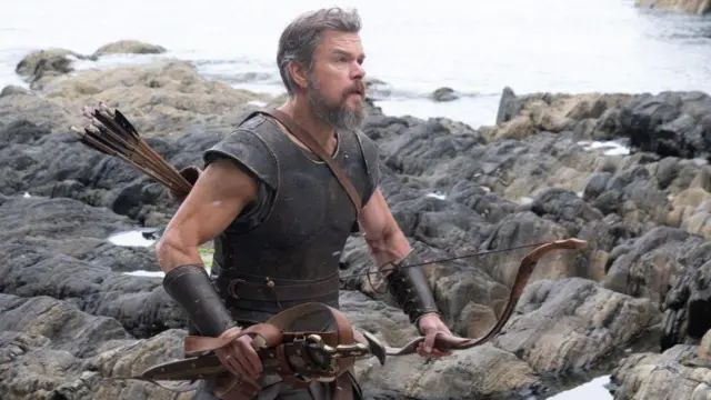 Escena de Matt Damon en "La Odisea"