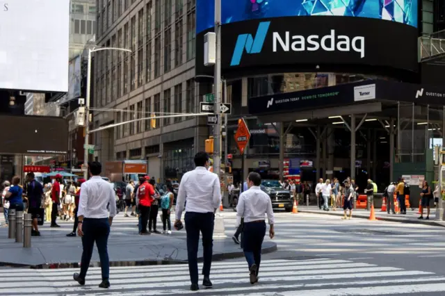 Cartel que dice Nasdaq