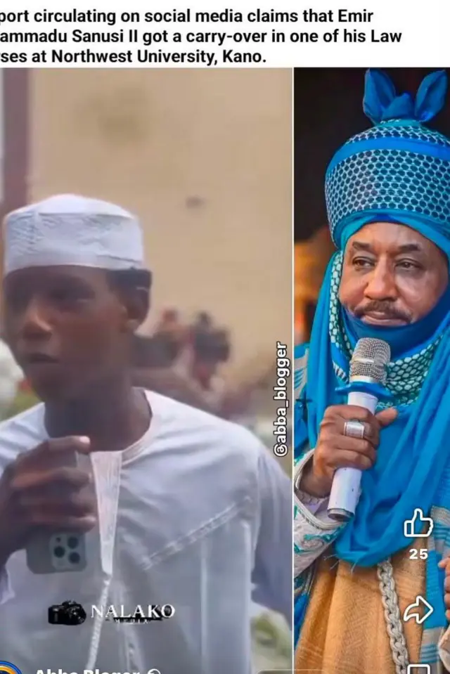 Da gaske ne an ba Sarki Sanusi 'Carry Over' a jami'a?