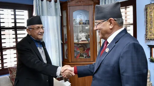 केपी ओली र प्रचण्ड