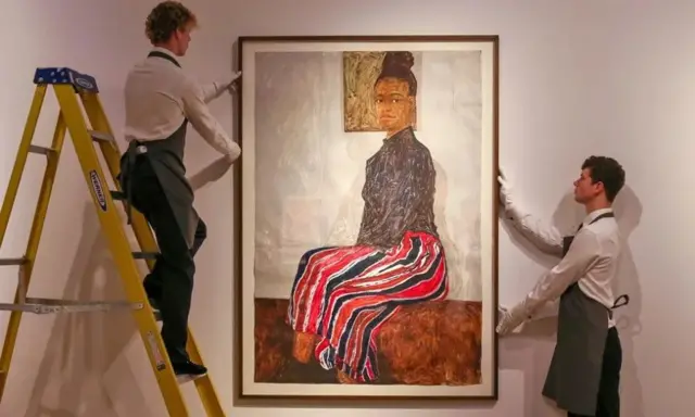 Portrait peint au doigt de Boafo 