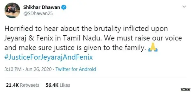 क्रिकेटपटू शिखर धवन यांचं ट्वीट