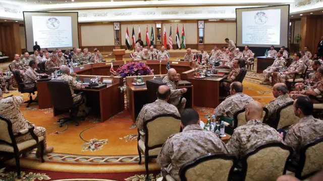 در ماه سپتامبر سال ۲۰۱۸ جلسه‌ای با حضور فرماندهای ارتش‌های کشورهای شورای همکاری خلیج فارس و نظامیان آمریکایی برگزار شد