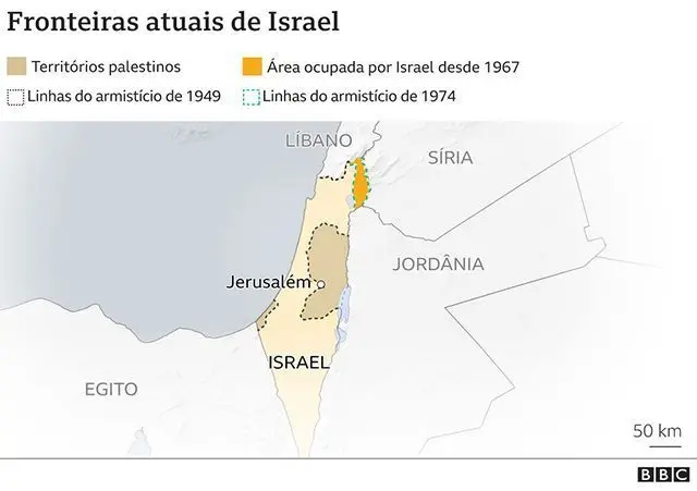 Mapa mostra as fronteiras atuaisjogo do tigre bet7kIsrael com Líbano, Síria, Jordânia e Egito