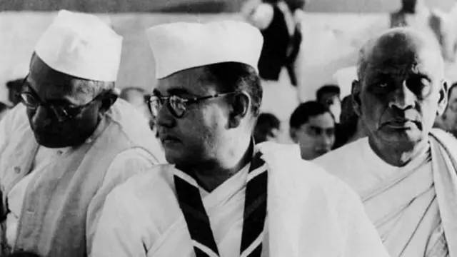 சுபாஷ் சந்திர போஸ், சர்தார் வல்லபாய் படேல், காங்கிரஸ் சுதந்திரப் போராட்டம், போஸ், படேல், நேரு, காந்தி