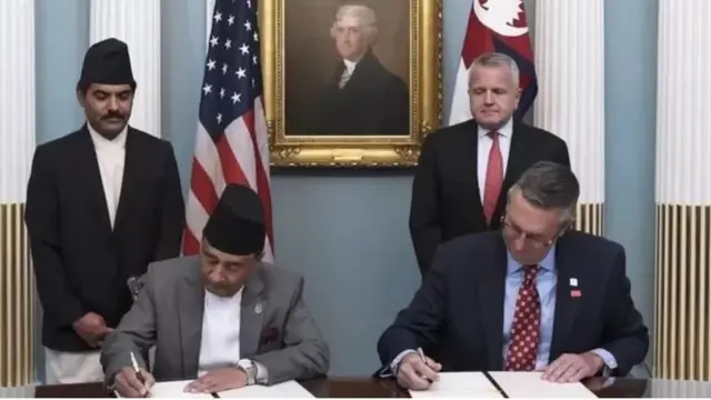 एमसीसी सम्झौतामा हस्ताक्षर गरिँदै