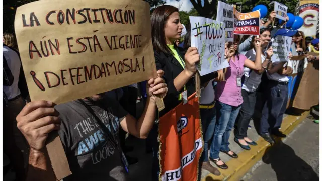 Protesta contra la Constituyente en Venezuela