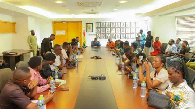 Segment of content creators for meeting with communications minister 