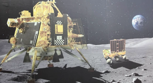 Hindistan'ın Ay modülü, Güney Kutbu'na yumuşak iniş yapmayı başardı