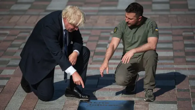 Zelenskiй i Džonson v Denь Nezavisimosti v Kieve