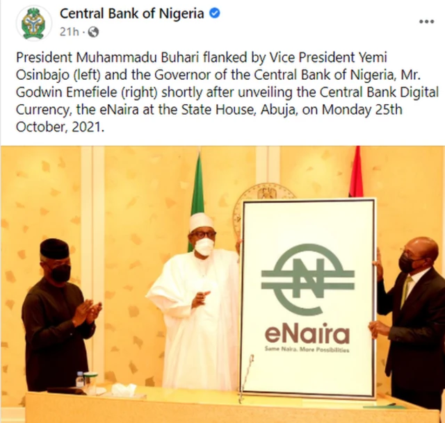 Buhari ya kaddamar da eNaira