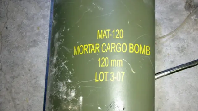 صورة لقاذفة هاون من نفس العيار