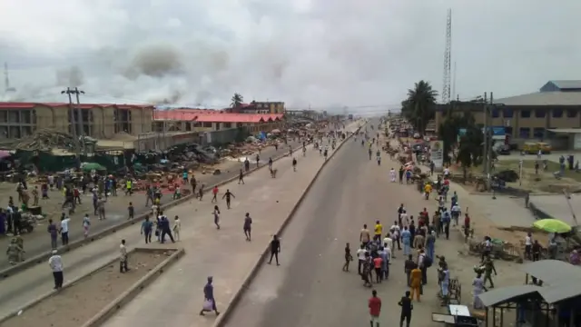 ipo scata for Oke Odo market afta di fight