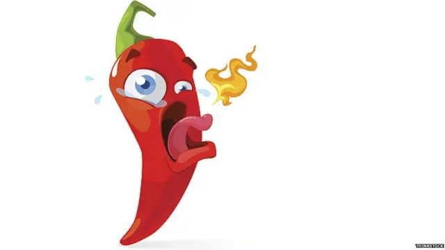 Ilustración de un chile picante