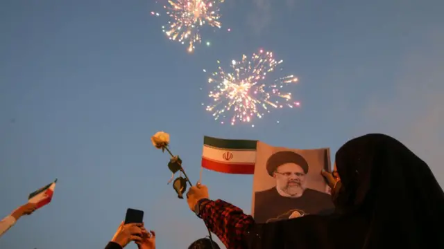جشن پیروزی ابراهیم رئیسی