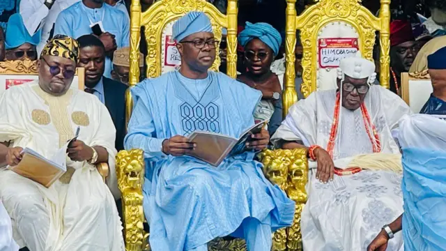 Aworan gomina Makinde ati Olubadan