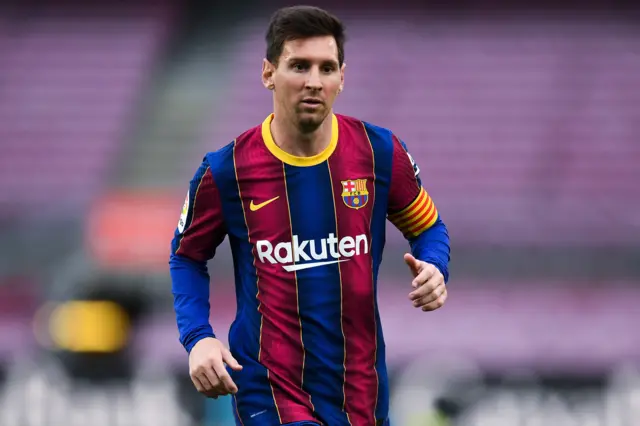 ليونيل ميسي لاعب برشلونة في كامب نو في مايو/ أيار 2021