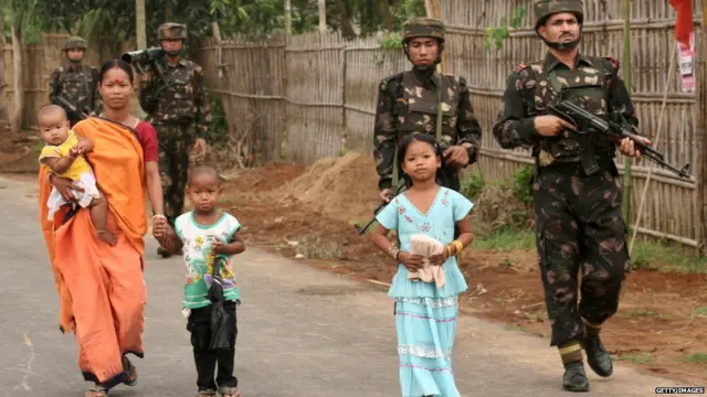 ईशान्य भारतात सैन्य