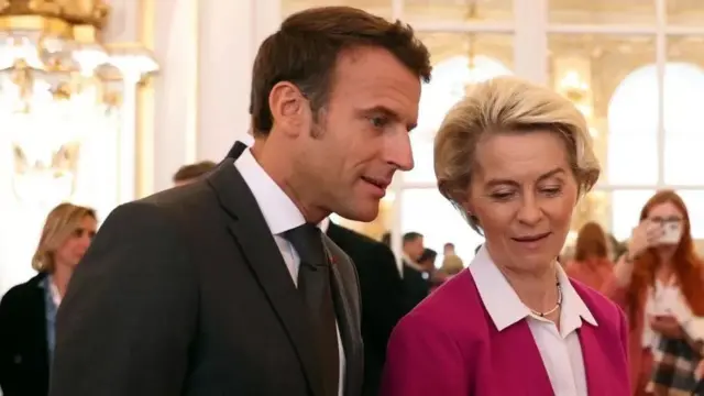 ماكرون وأوروسولا فون دير لاين