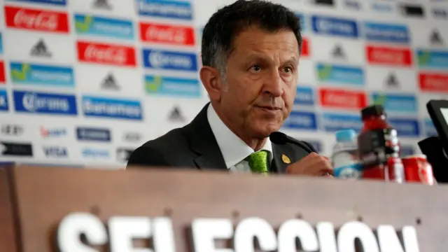 Juan Carlos Osorio en rueda de prensa.