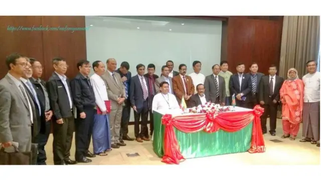 ဘင်္ဂလားဒေ့ရှ် နဲ့ မြန်မာ နိုင်ငံခြားရေးဝန်ကြီးဌာန တာဝန်ရှိသူများ