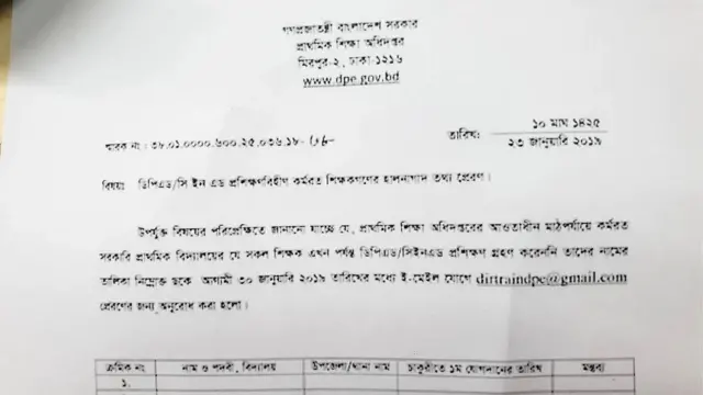 সরকারি দফতরে তথ্য পাঠাতে দেয়া হয়েছে জিমেইল অ্যাকাউন্ট