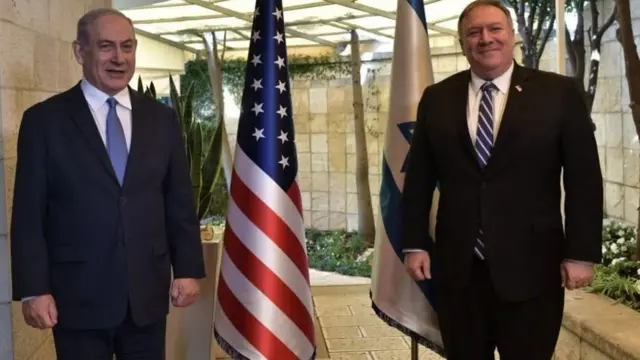 وزير الخارجية الأمريكي يلتقي بنيامين نتنياهو