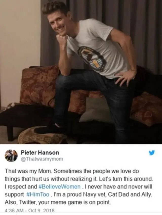 টুইটারে পিটার হ্যানসনের জবাব