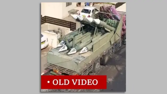 ਨਕਲੀ ਮਿਜ਼ਾਇਲਾਂ ਦੀ ਫੁਟੇਜ ਹਮਾਸ ਦੇ ਕਬਜ਼ੇ ਵਾਲੇ ਇਲਾਕਿਆਂ ਦੀ ਨਹੀਂ ਹੈ