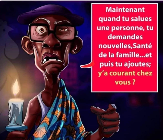 congolais et ivoiriens s'amusent des fréquentes coupures d'électricité