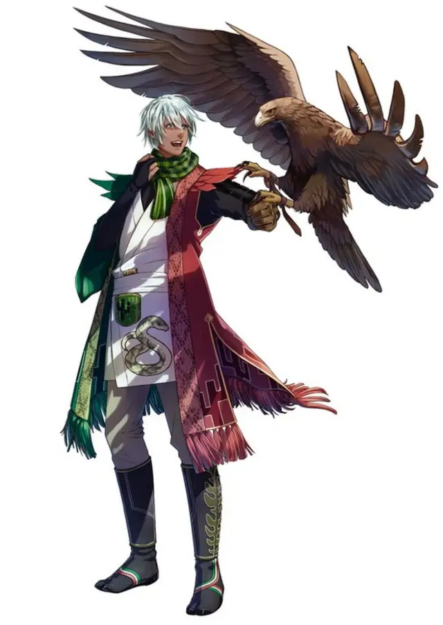 Le samouraï du Mexique incorpore des éléments du drapeau national.