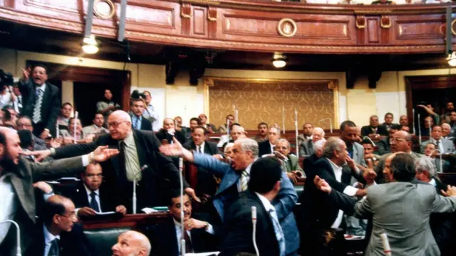 صورة أرشيفية من داخل البرلمان المصري
