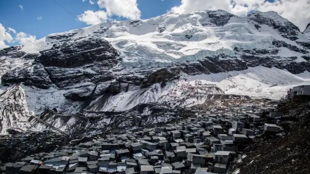 Gold mining town of La Rinconada, Peru