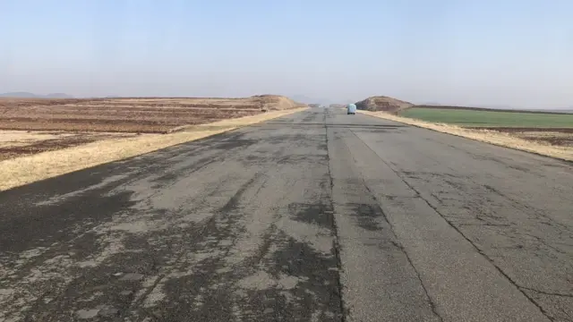 Kuzey Kore'de şehirlerarası yol