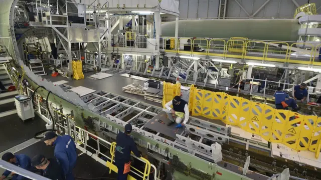 โรงประกอบเครื่องบินของแอร์บัสในฝรั่งเศส