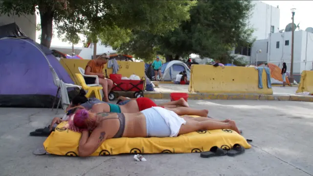 Los migrantes están en situación de calle.