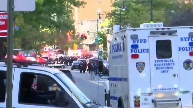 Emergency services on the scene after "reports of shots fired".