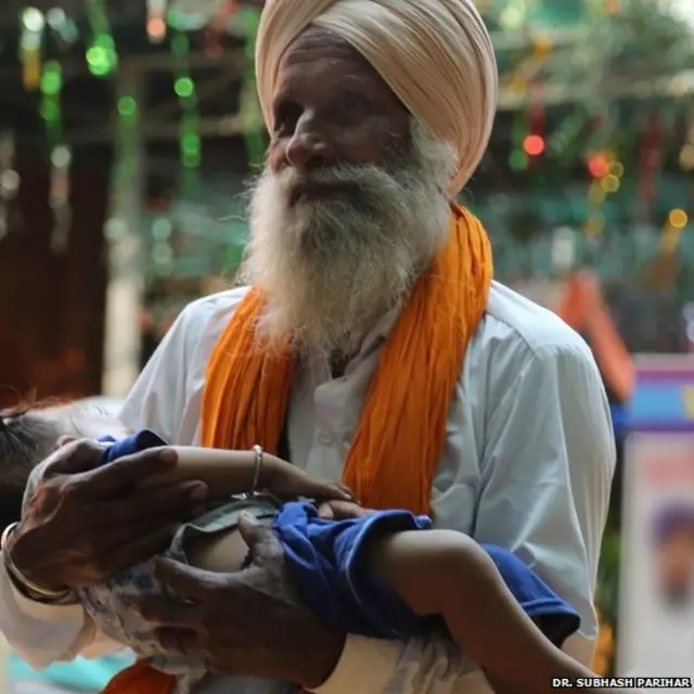Devotees at Baba Farid Mela.