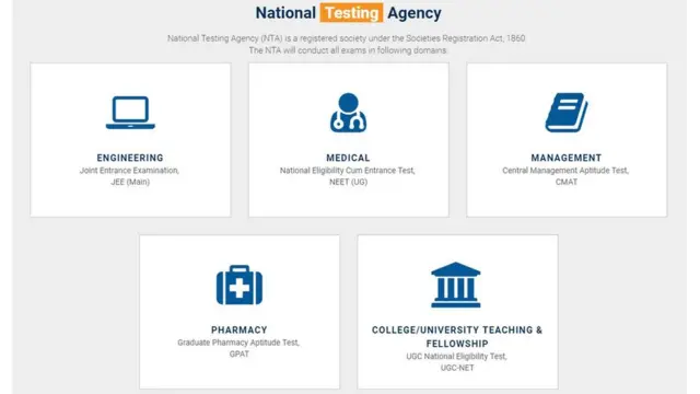 ఎన్టీయే నిర్వహించే పోటీ పరీక్షలు