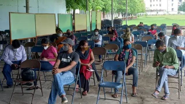 पटना में टीकाकरण केंद्र