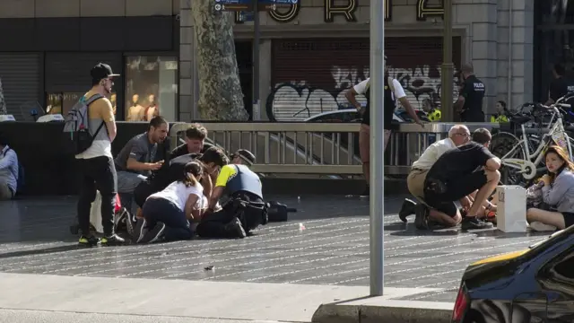 Spanyol, La Ramblas, Barcelona