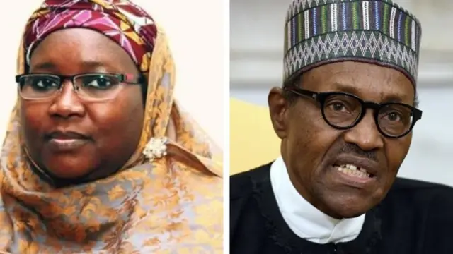 Aworan Amina Zakari ati Aarẹ Buhari