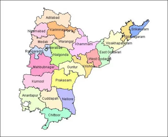 ఉమ్మడి ఆంధ్రప్రదేశ్ మ్యాప్